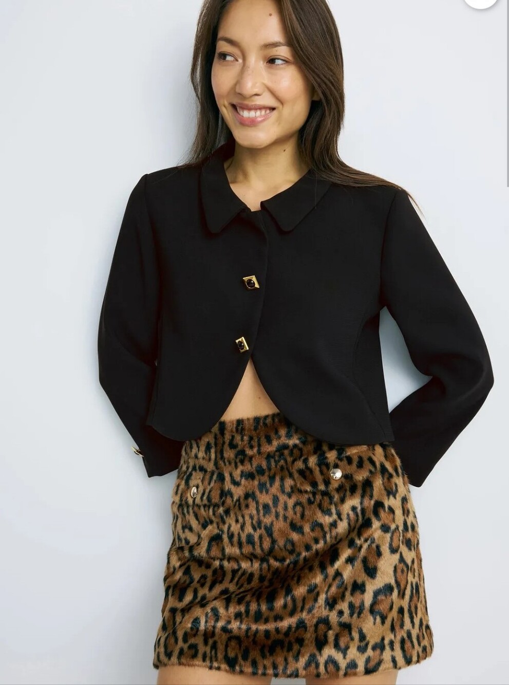 SANDRO LIORA CROPPED JACKET SIZE 4 MSRP $560